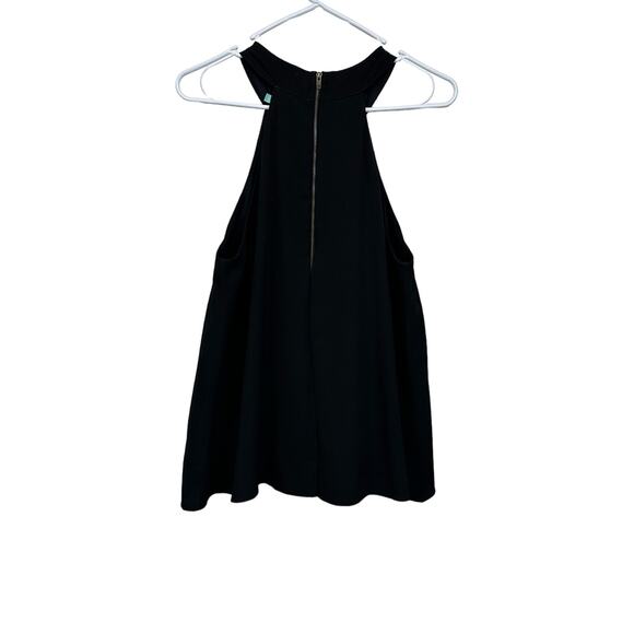 Judith March medium black daisy romper lace embroidered floral halter cutout - Picture 3 of 13